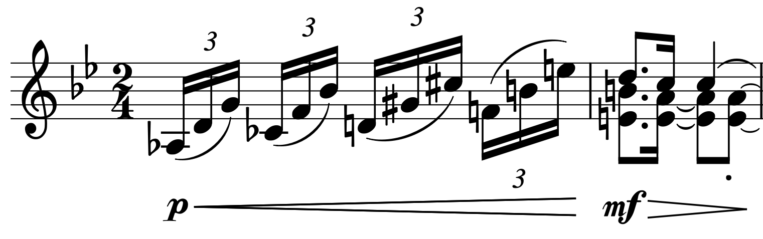 Arpeggio in Gershwin Prelude no. 1